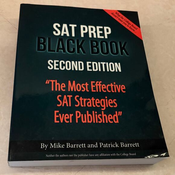 SAT Prep Black Book: The Most‎ Effective SAT Strategies Ever Published Paperback - Picture 1 of 7